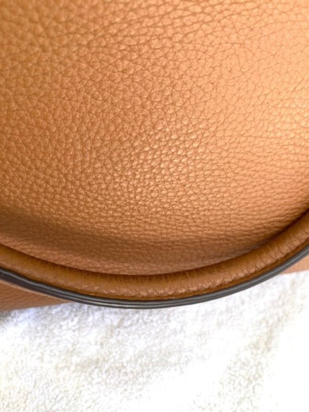 Tory Burch Frances Leather Satchel Bag Large Authentic Tan Brown - Picture 4 of 9